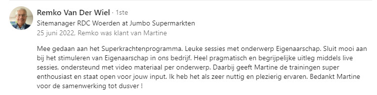 Stimuleren van Eigenaarschap in ons bedrijf